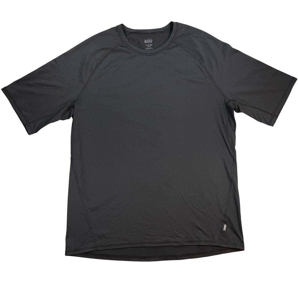 REI Co-op Lightweight Base Layer Crew T-Shirt Mens Large Black Performance Tee
